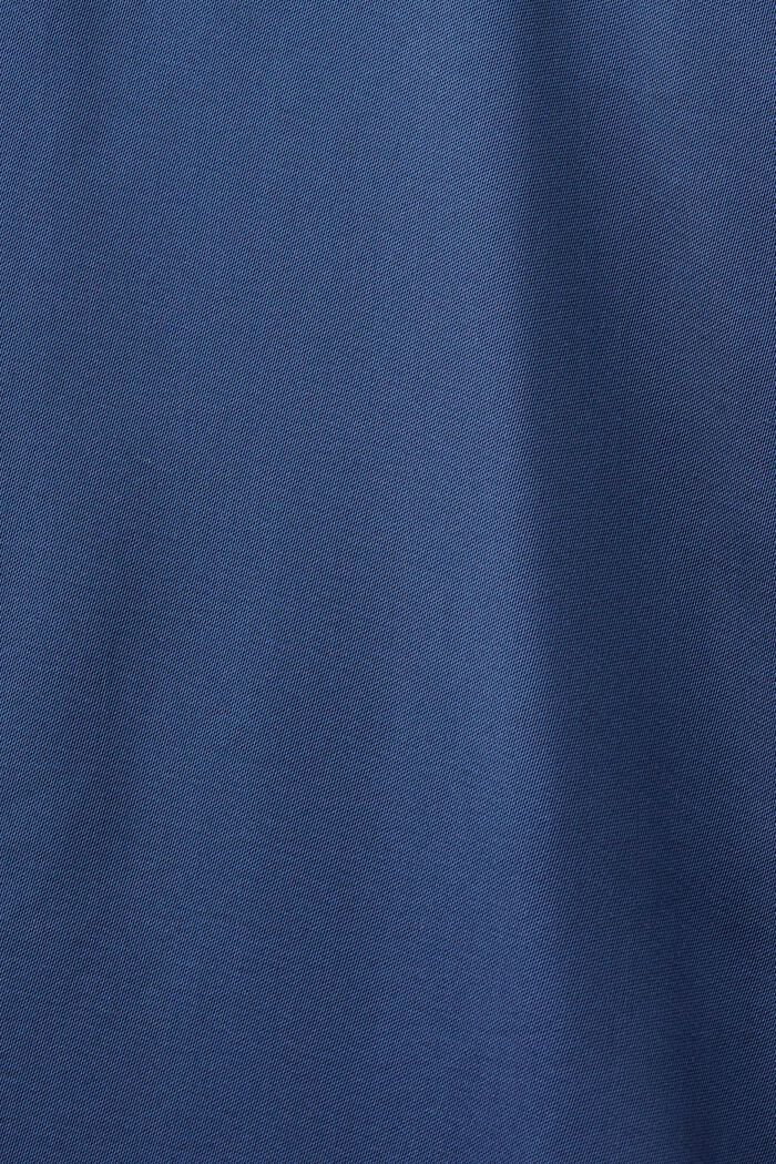 Abito camicia in raso, GREY BLUE, detail image number 4