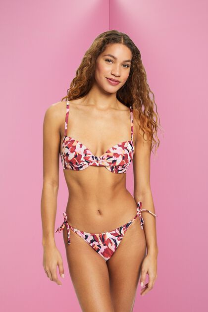 Slip da bikini Carilo beach con stampa floreale