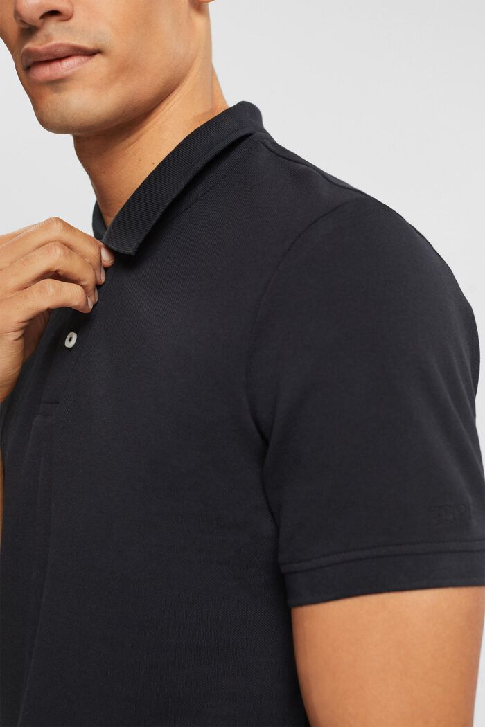 Camicia polo slim fit, BLACK, detail image number 2