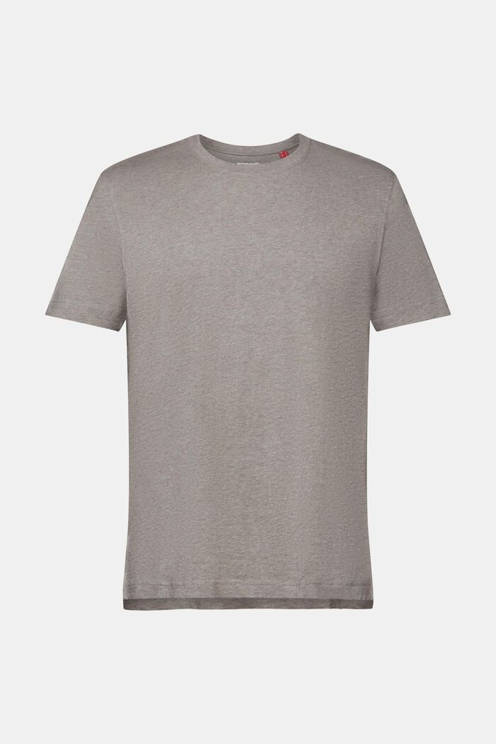 T-shirt girocollo, 100% cotone, GUNMETAL, detail image number 6