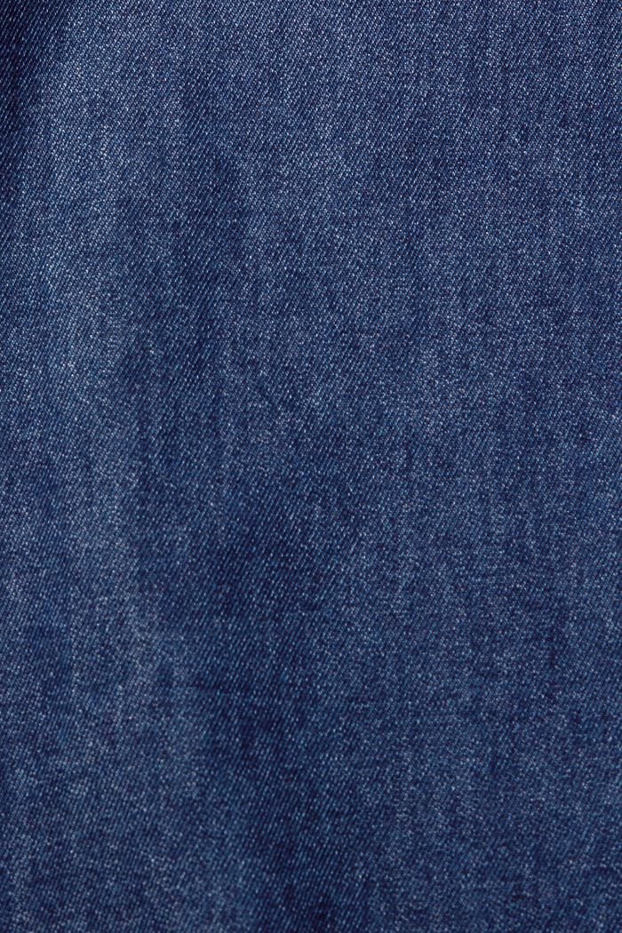 Camicia in denim con tasca cucita, BLUE DARK WASHED, detail image number 6