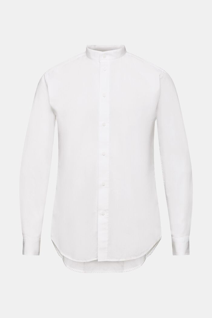 Camicia con colletto a listino, WHITE, detail image number 6