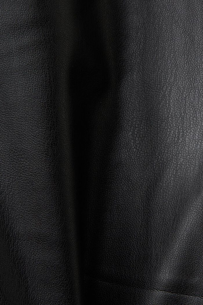 Pantaloni in similpelle a zampa, BLACK, detail image number 5