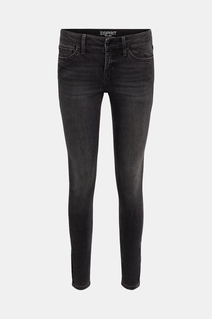 Jeans skinny a vita bassa, BLACK DARK WASHED, detail image number 6