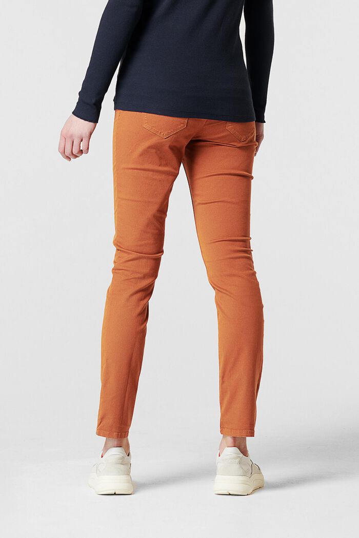 Pantaloni stretch con fascia premaman, RUST, detail image number 1