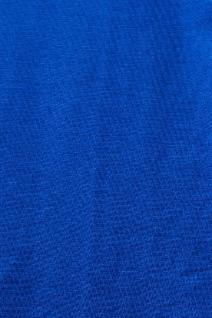T-shirt in jersey di cotone biologico, BRIGHT BLUE, detail image number 4