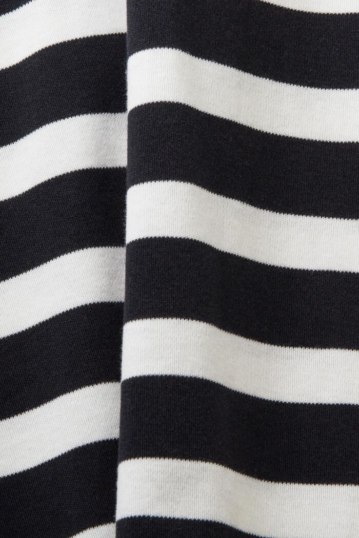 Abito a t-shirt con righe e spalline, BLACK, detail image number 5