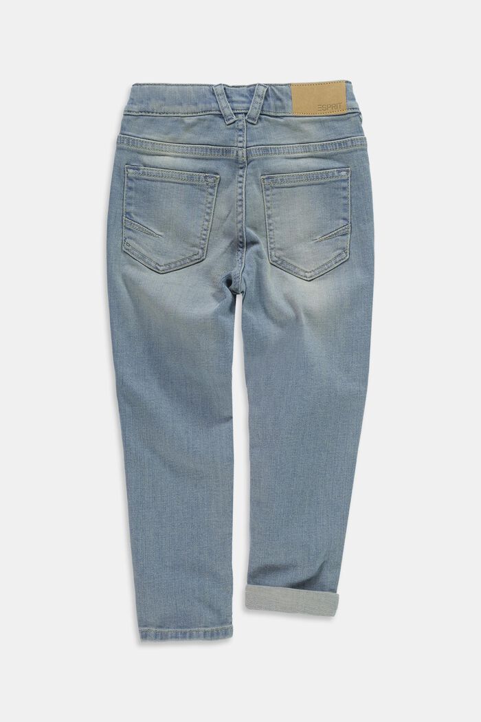 Jeans stretch slavati con vita regolabile