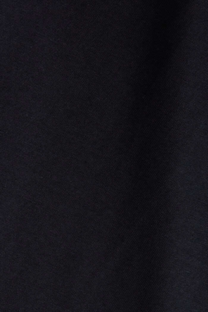 T-shirt in cotone Pima con stampa, BLACK, detail image number 5