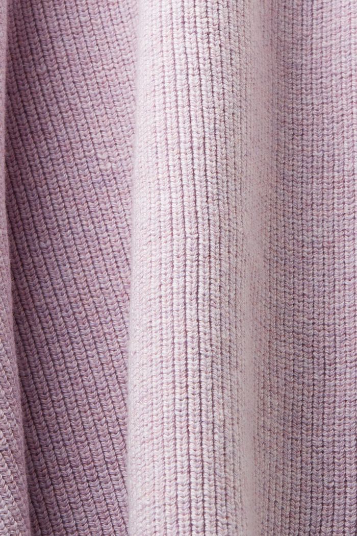 Gilet in maglia a coste con scollo a V, LAVENDER, detail image number 4