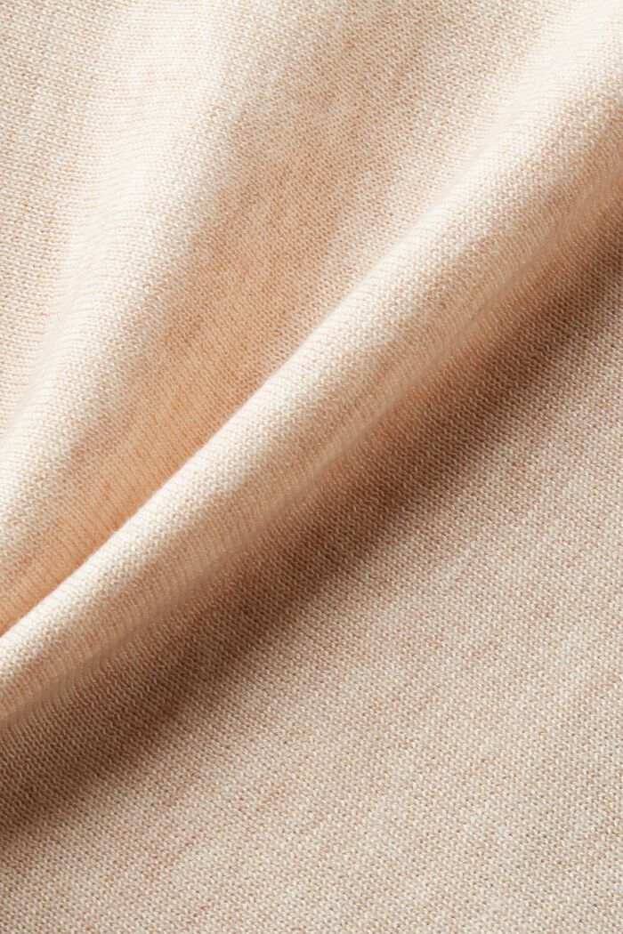 Poncho con fondo a fazzoletto, LIGHT TAUPE, detail image number 4