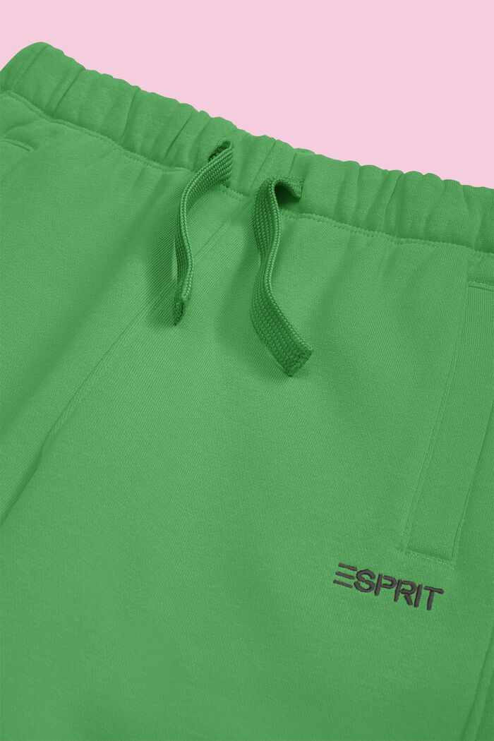 Pantaloni da ginnastica con logo in misto cotone, GREEN, detail image number 2