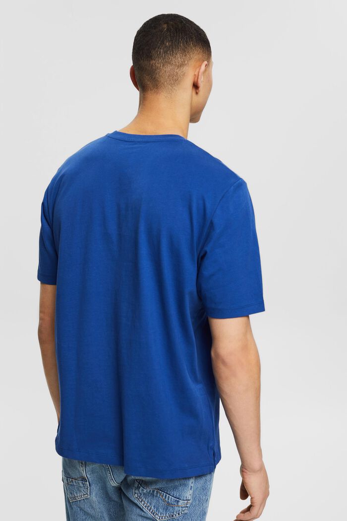 T-shirt in jersey con ricamo del logo, BRIGHT BLUE, detail image number 3