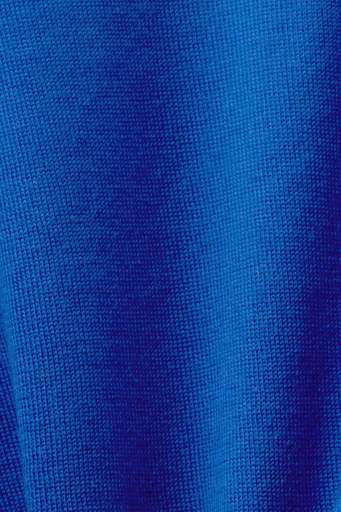 Pullover dolcevita in lana, BRIGHT BLUE, detail image number 5