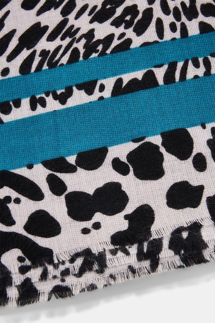 In materiale riciclato: foulard leopardato, MEDIUM GREY, detail image number 2