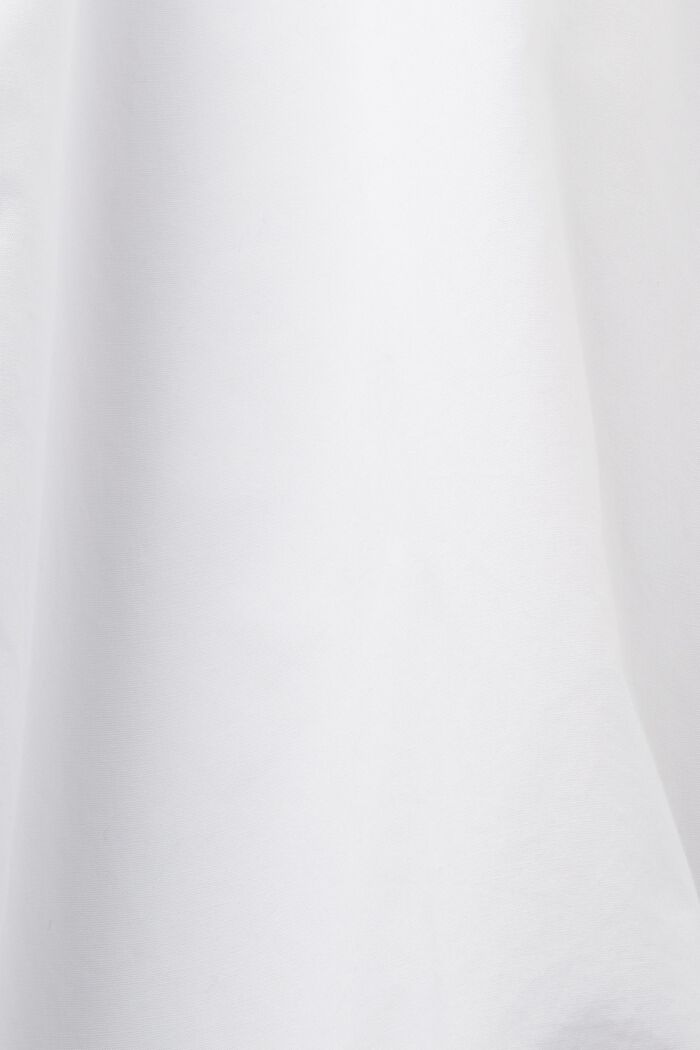 Camicia blusata in popeline, 100% cotone, WHITE, detail image number 5