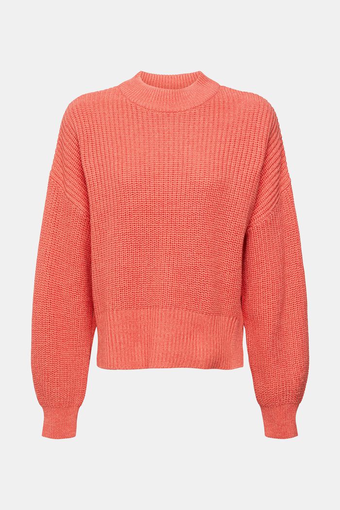 Pullover a coste, CORAL, detail image number 2