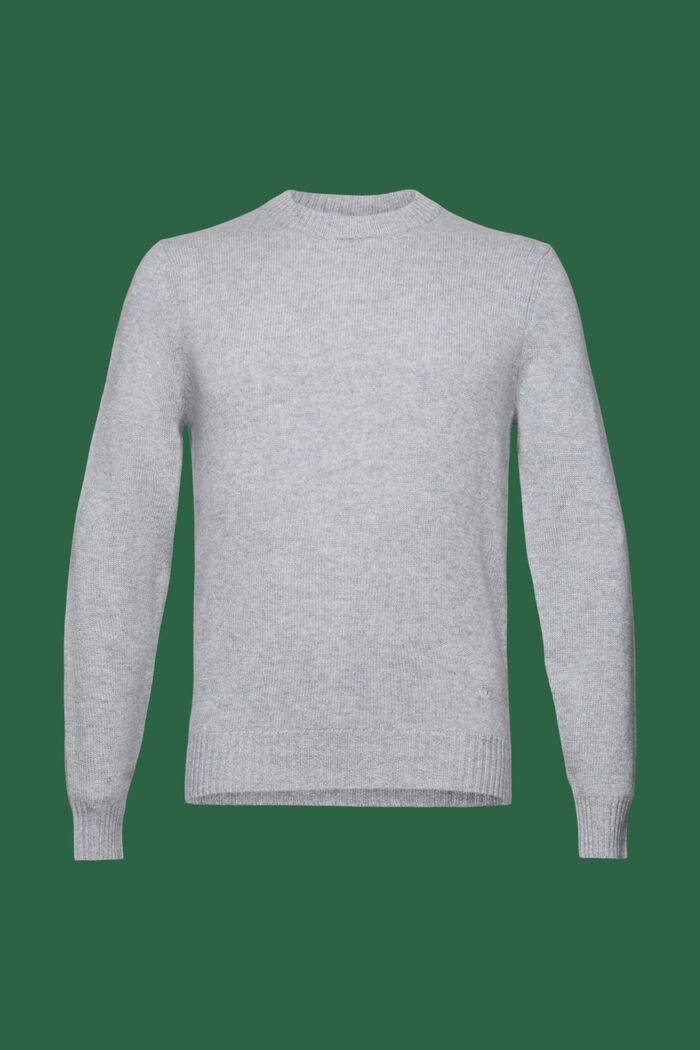 Pullover in cashmere, LIGHT GREY, detail image number 6