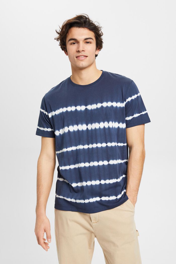 T-shirt batik in cotone, NAVY, detail image number 0