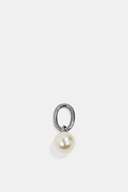 Ciondolo con perle in acciaio inossidabile, SILVER, overview