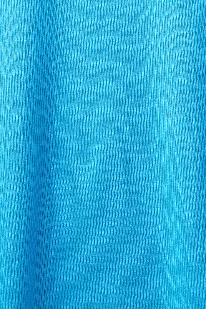 Maglia a girocollo a coste, BLUE, detail image number 5