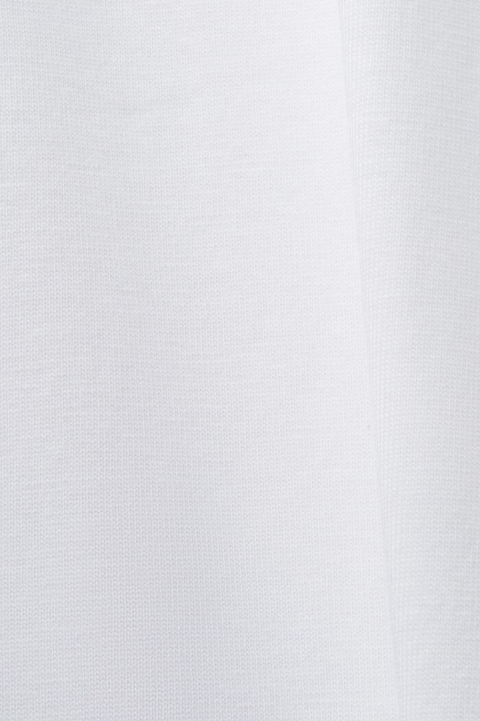 CURVY T-shirt di cotone con stampa frontale, WHITE, detail image number 1