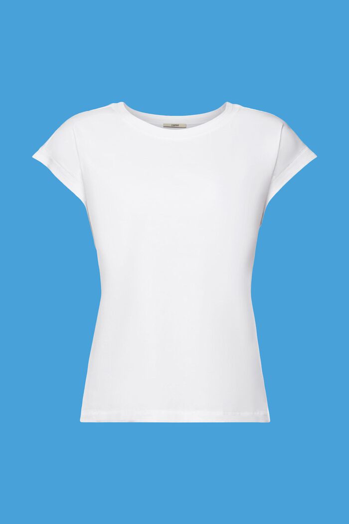 T-shirt di cotone, WHITE, detail image number 6