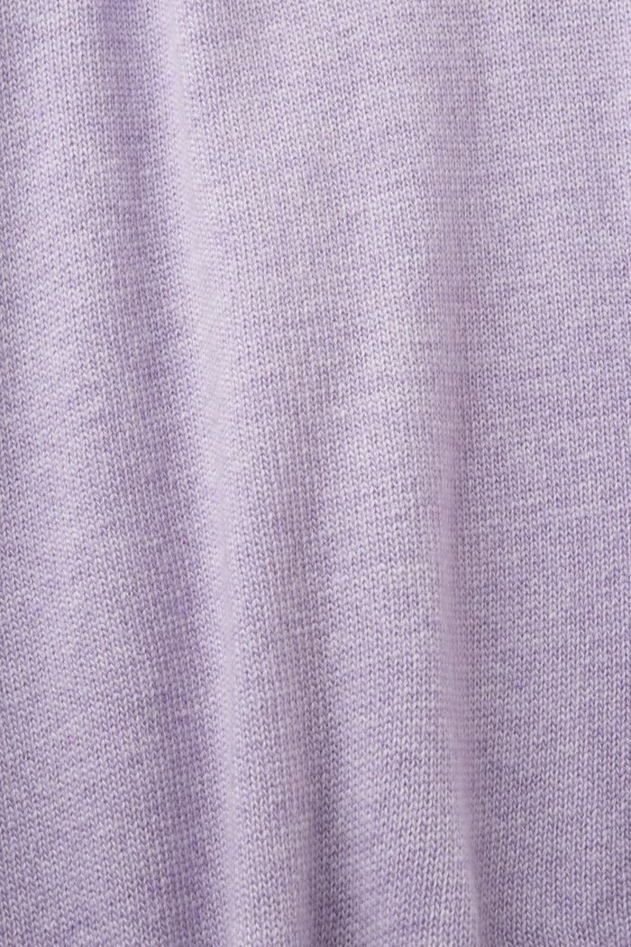 Pullover con collo a lupetto in misto lana, LAVENDER, detail image number 5