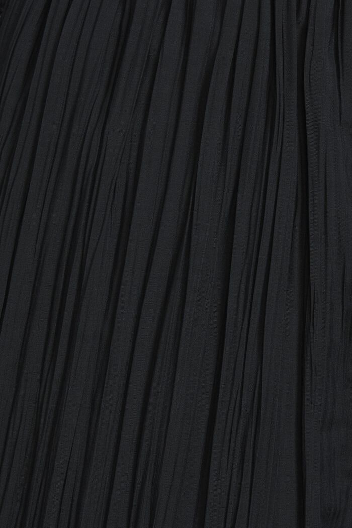 Shorts plissettati a vita alta, BLACK, detail image number 5