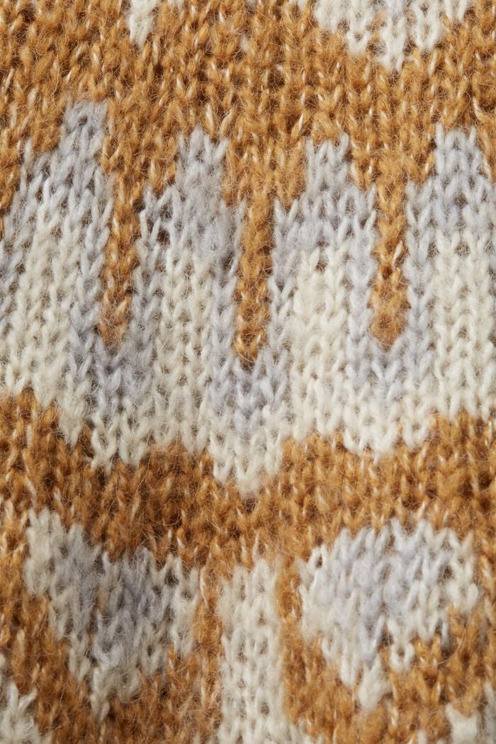 Abito a pullover in maglia intrecciata, LIGHT GREY, detail image number 5