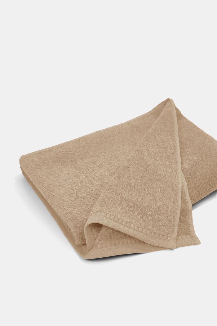 Con TENCEL™: set di 3 asciugamani in spugna, MOCCA, detail image number 4