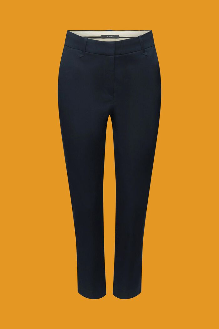 Pantaloni slim fit a vita alta, NAVY, detail image number 6