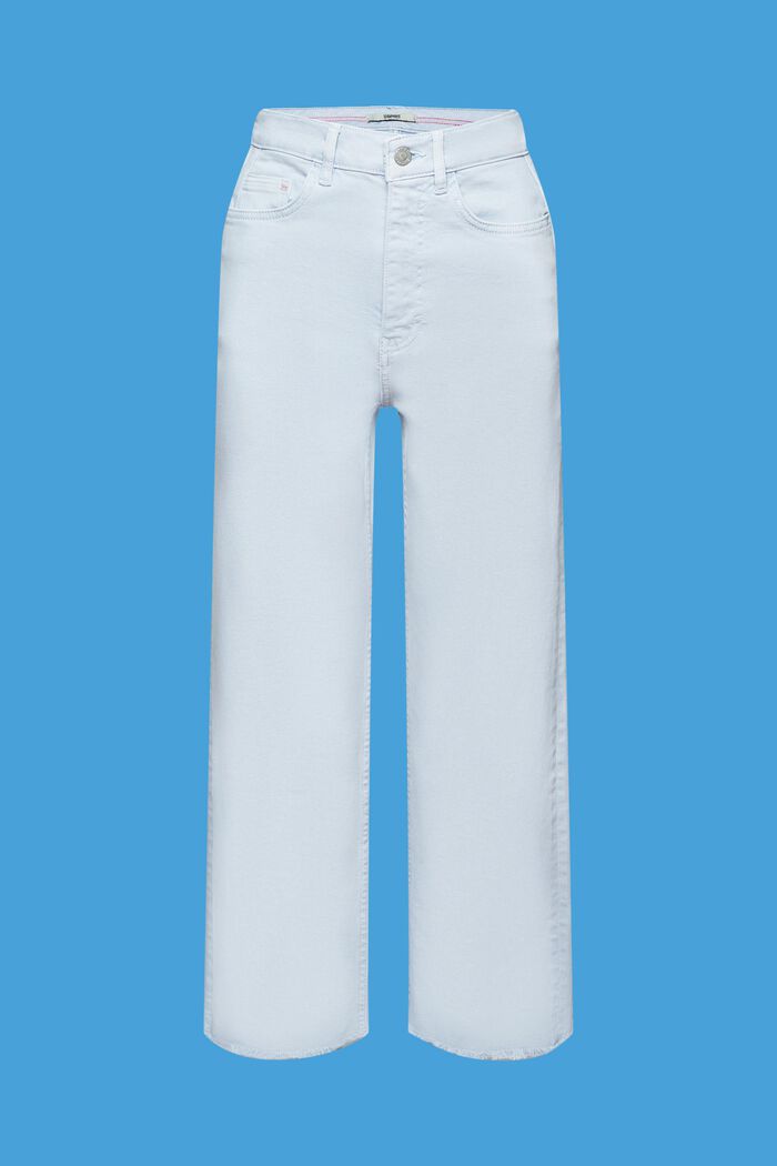Pantaloni a vita alta e gamba dritta, LIGHT BLUE, detail image number 7