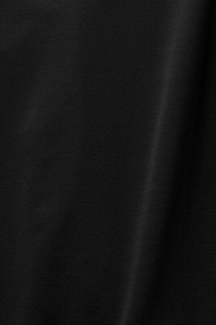 Maglia a manica lunga con scollo a squadrato, BLACK, detail image number 5