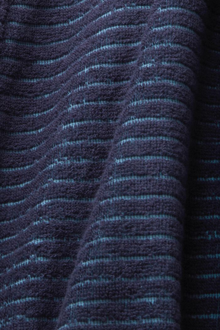 Accappatoio con righe strutturate, NAVY BLUE, detail image number 4
