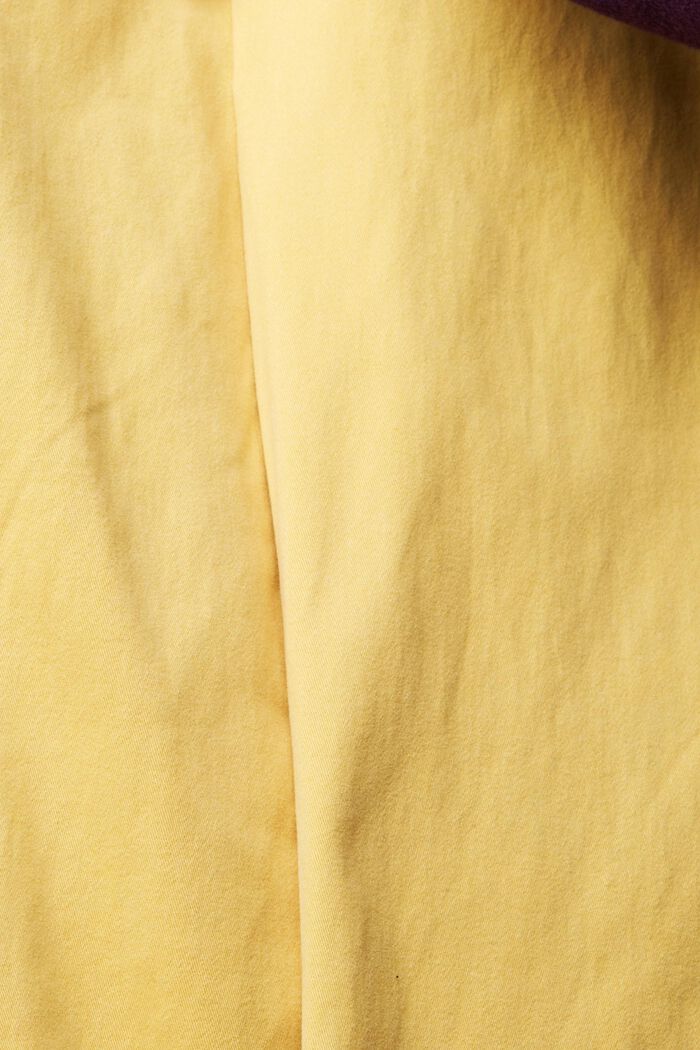 Pantaloni chino in cotone, YELLOW, detail image number 1