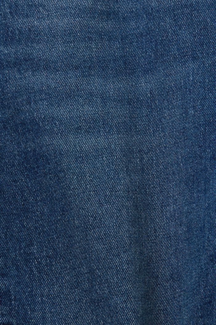 Jeans slim a vita alta, BLUE MEDIUM WASHED, detail image number 6