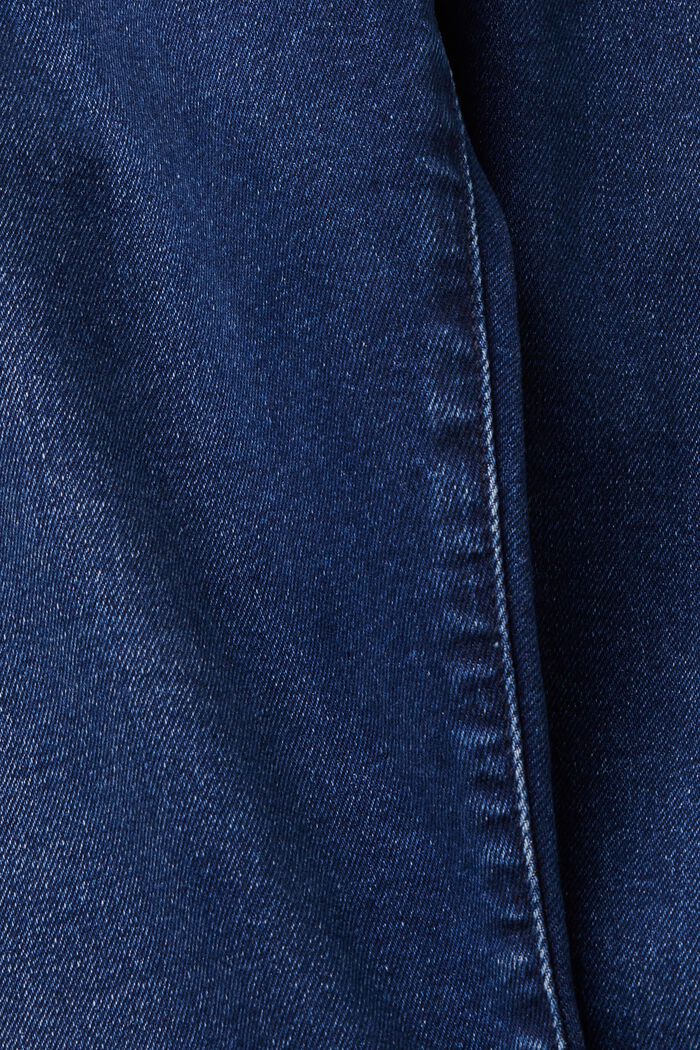 Jeans Slim Fit a vita media, BLUE DARK WASHED, detail image number 6