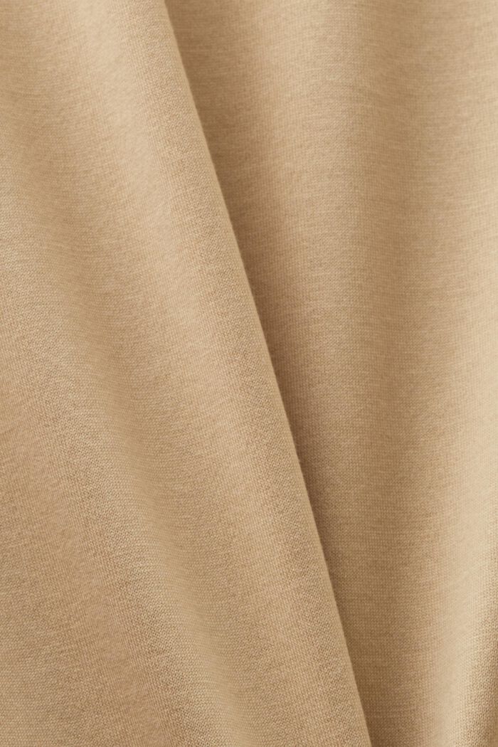 T-shirt girocollo dall’effetto a strati, 100% cotone, SAND, detail image number 5