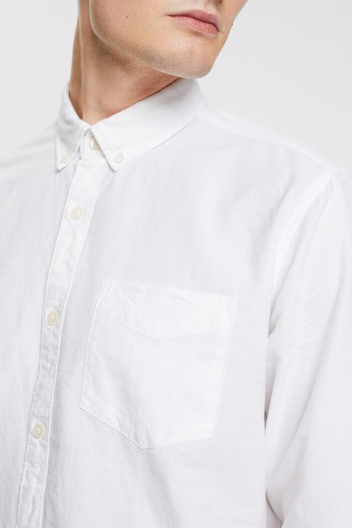 Camicia button-down, WHITE, detail image number 0