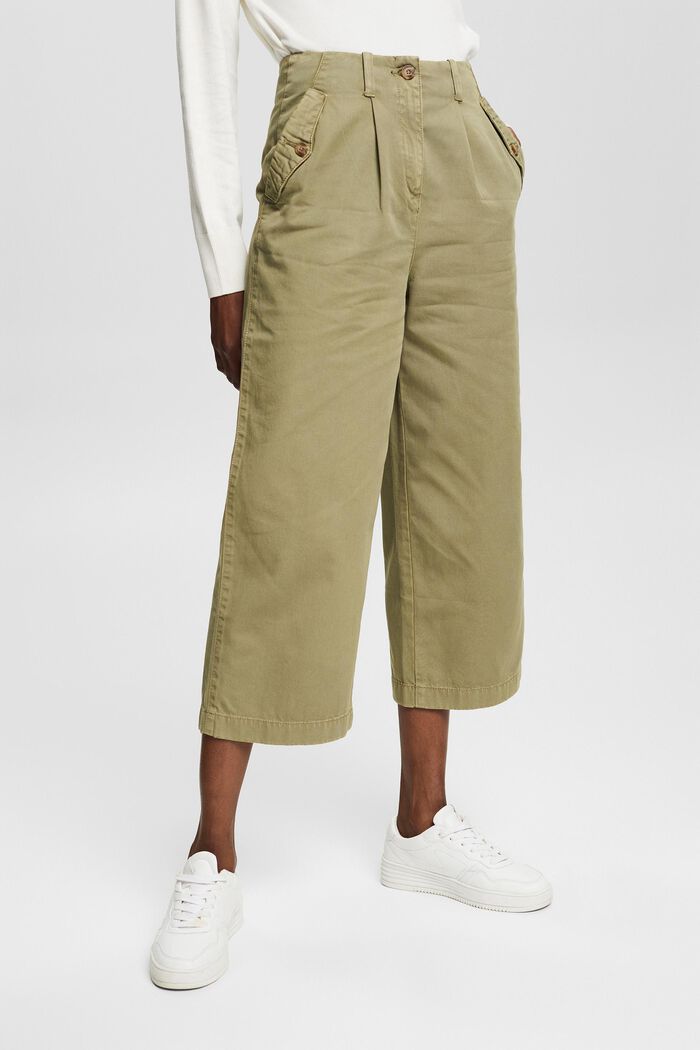 Pantaloni culotte in 100% cotone pima