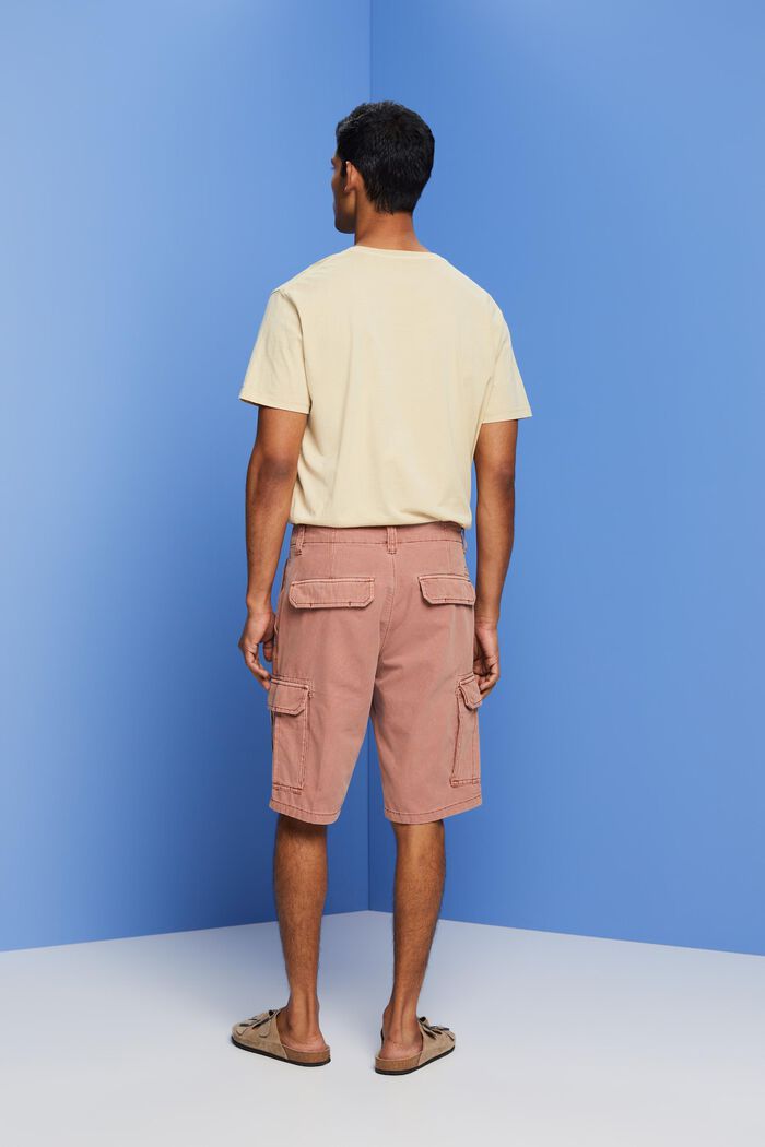 Pantaloncini cargo, 100% cotone, DARK OLD PINK, detail image number 3