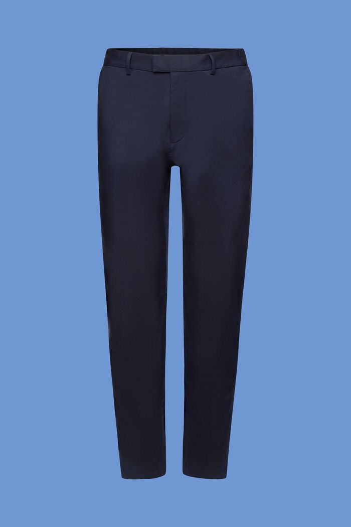 Pantaloni chino in popeline, NAVY, detail image number 6