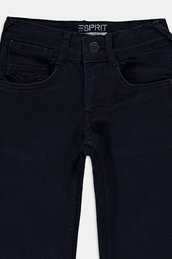 Jeans stretch in misto cotone, BLUE DARK WASHED, detail image number 2