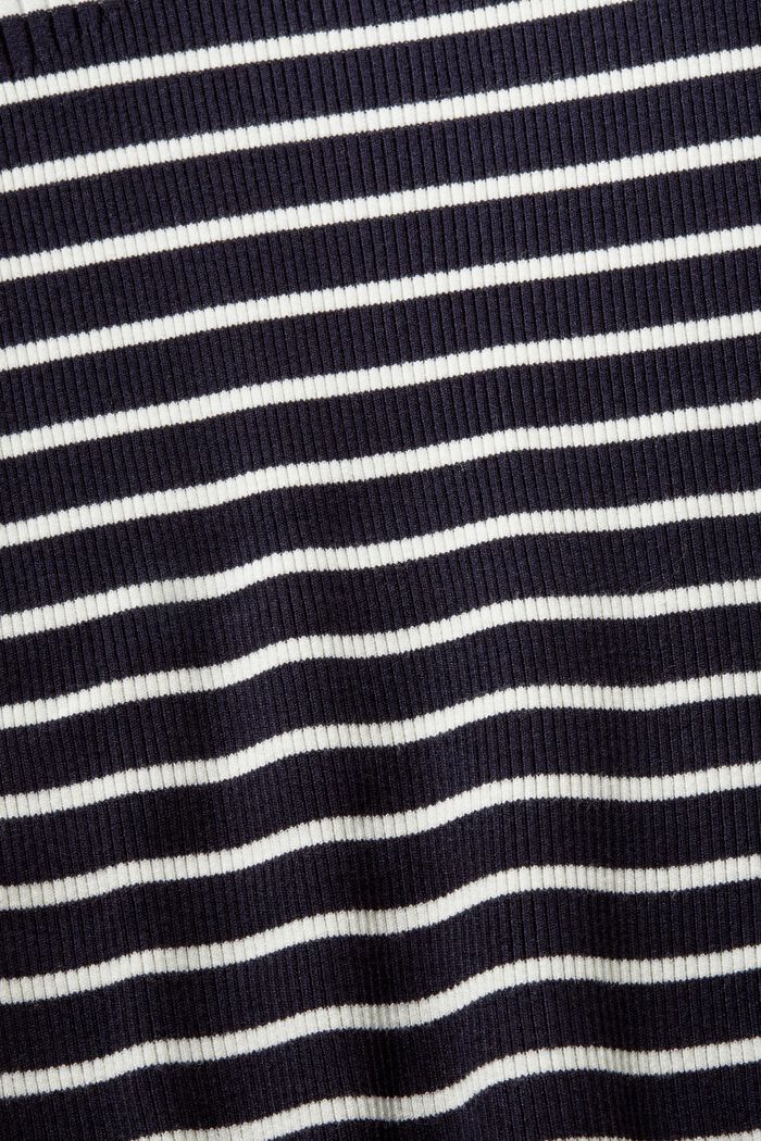 Pullover a manica corta a coste, NAVY, detail image number 5