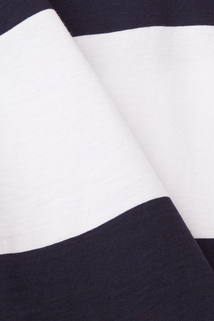Polo a maniche lunghe con righe, NAVY, detail image number 5