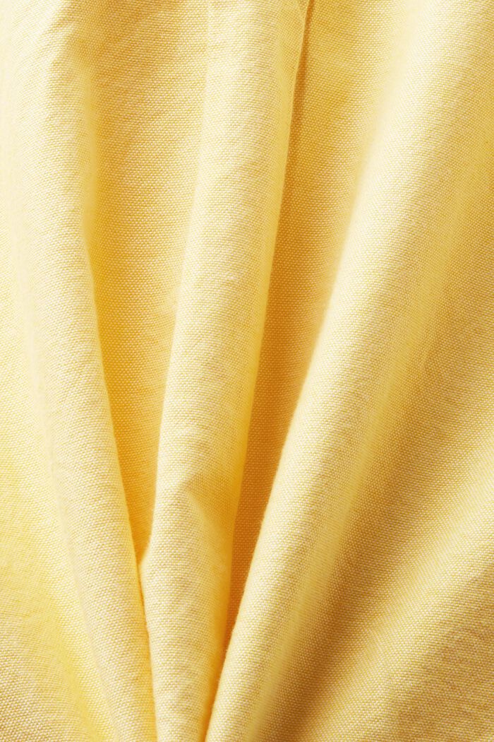 Camicia in cotone Oxford, YELLOW, detail image number 6