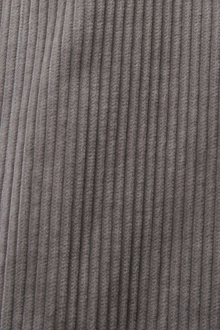 Blazer oversize in velluto di cotone, BROWN GREY, detail image number 6