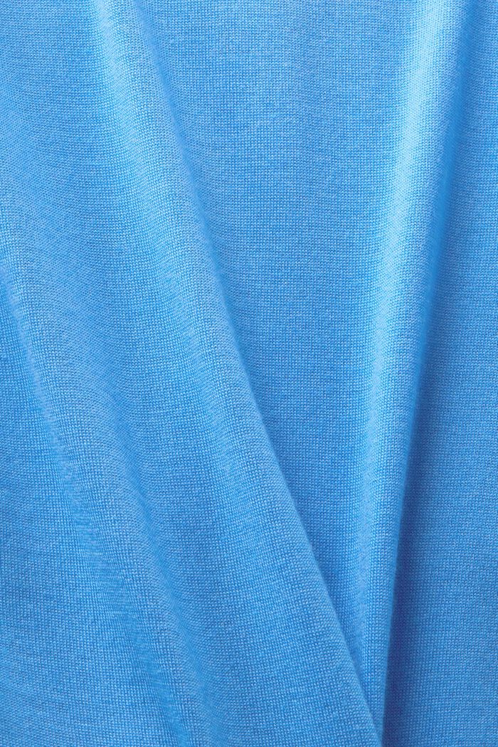 Pullover in cachemire con scollo a V, BLUE, detail image number 4