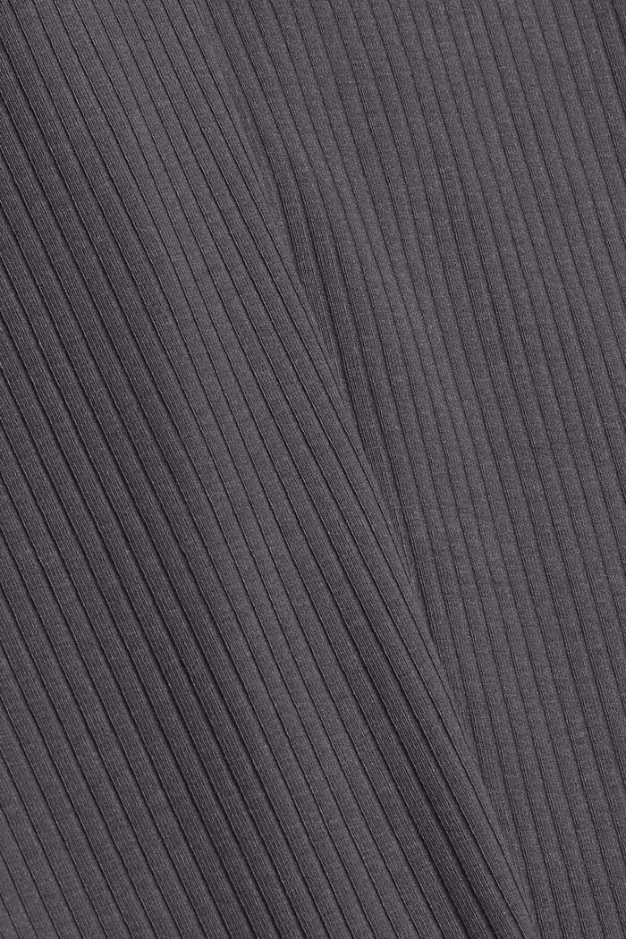 Leggings in maglia a coste di misto cotone, ANTHRACITE, detail image number 4